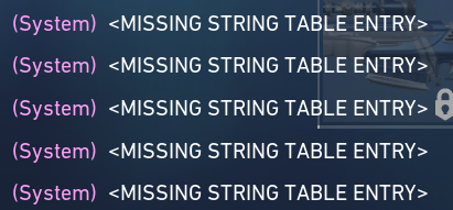 Missing String Table Entry Valorant
